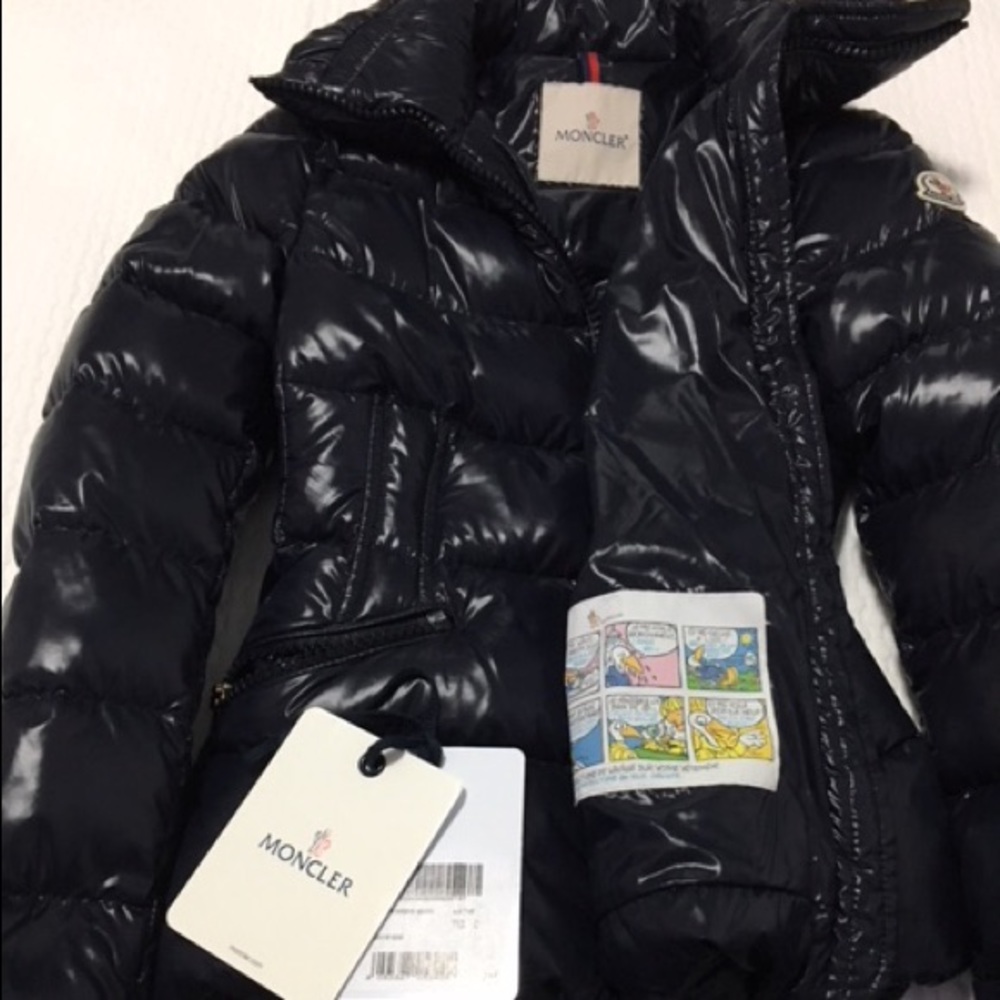 Dark Navy Blue Monclear-Daphne fitted down jacket